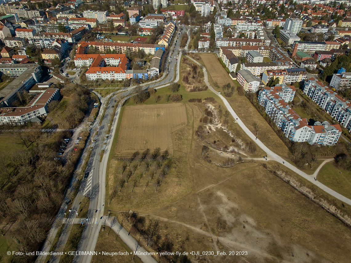 20.02.2023 -  der verschwundene Hachinger Bach in Neuperlach und Berg am Laim